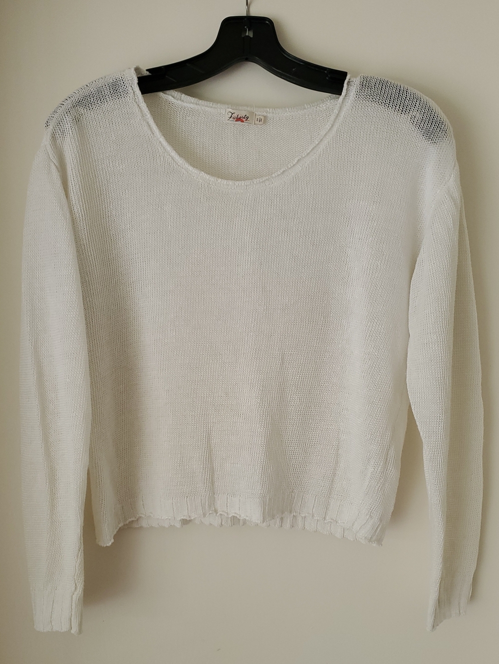 Faherty Linen Crop Sweater